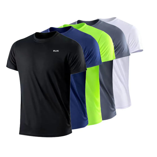 Men's Quick Dry Short: T-Shirt Training Exercise Gym Sport Shirt Tops Lightweight